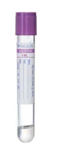 ВакуЛайф Одноразові вакуумні пробірки для забору крові, гель + К3 ЕДТА, 16×100 мм (mm), 9 мл (ml)